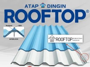 Atap Dingin Rooftop Panjang Sesuai Kebutuhan Ready Stock Warna Putih